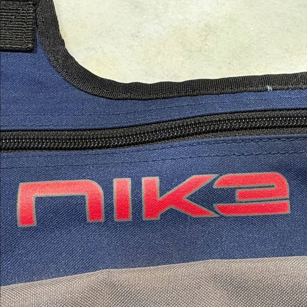 Vintage Rare Sling Messenger Bag Nike Blue Gray Red Logo Crossbody